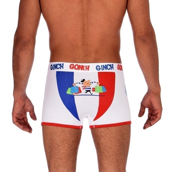 GINCH Gonch Briefs I Love Paris Statement Graphic Underwear Trunk Tightie NIP - Picture 4 of 9